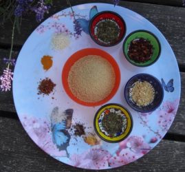 ingrédients pour kit futé gourmand taboulé à la menthe et au citron
